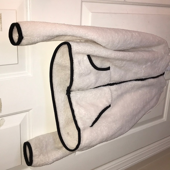 H&M Kids White Plush Zip-up Hoodie - Picture 3 of 6